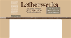 Desktop Screenshot of letherwerks.com